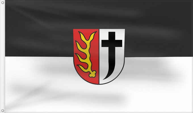 Flag, with two metal eyelets and reinforced hoist: Trochtelfingen (Schwäbische Alb)