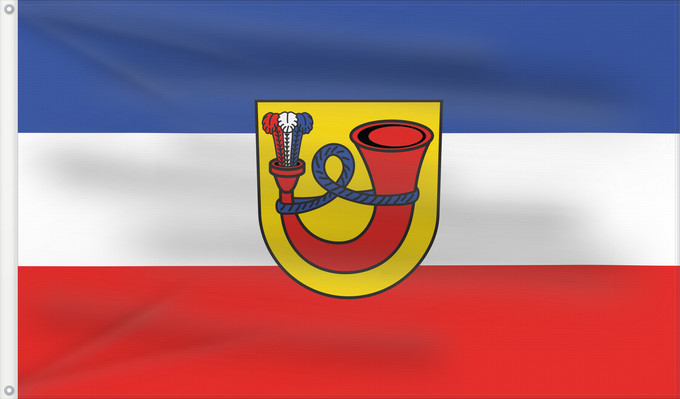 Flag, with two metal eyelets and reinforced hoist: Bad Urach (Schwäbische Alb)