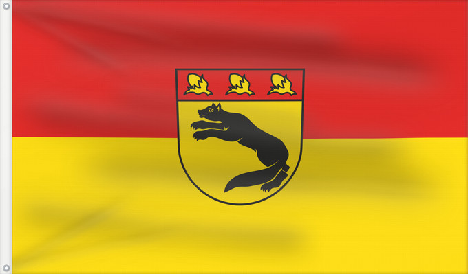 Flag, with two metal eyelets and reinforced hoist: Walddorfhäslach (Schwäbische Alb)