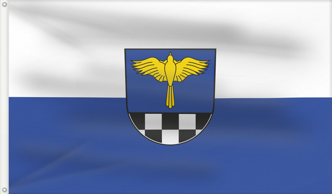 Bandera, con dos ojales metálicos y lado del asta reforzado: Römerstein (Schwäbische Alb)