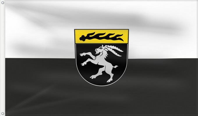 Flag, with two metal eyelets and reinforced hoist: Engstingen (Schwäbische Alb)