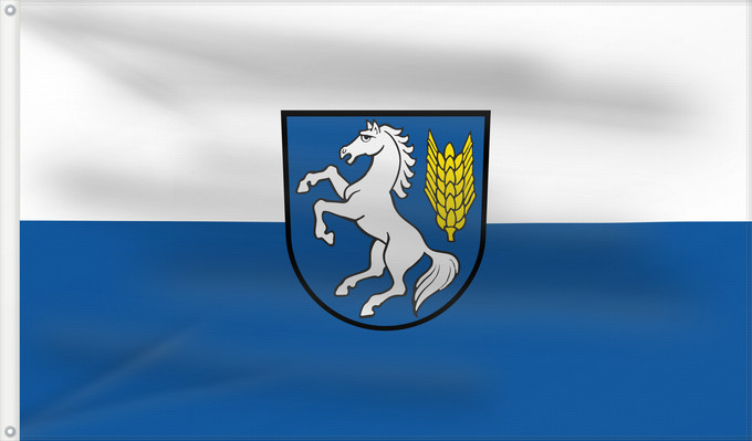 Flag, with two metal eyelets and reinforced hoist: St. Johann (Schwäbische Alb)