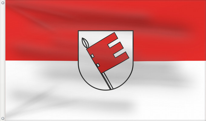 Flag, with two metal eyelets and reinforced hoist: Tübingen (Kreis)