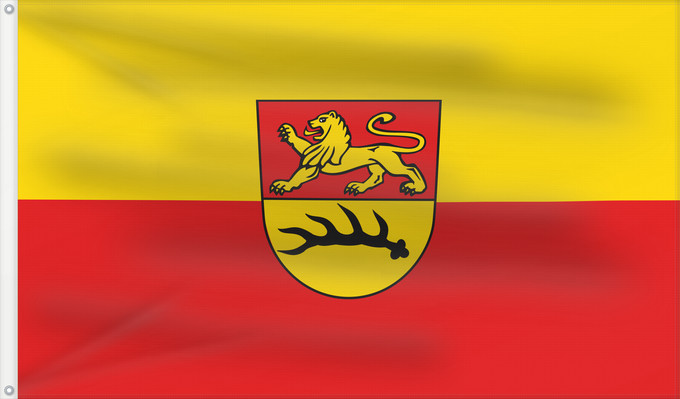Flag, with two metal eyelets and reinforced hoist: Bodelshausen (Schwäbische Alb)