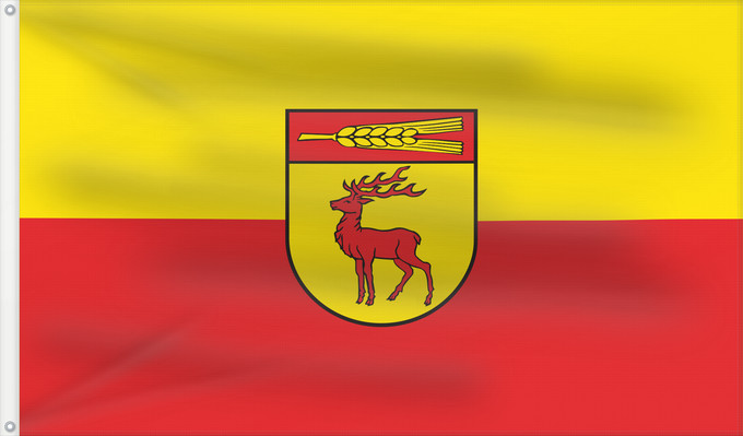 Flag, with two metal eyelets and reinforced hoist: Dettenhausen (Schwäbische Alb)