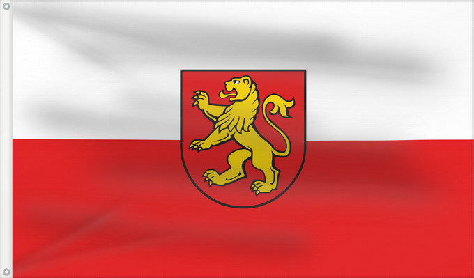 Flag, with two metal eyelets and reinforced hoist: Dußlingen (Schwäbische Alb)