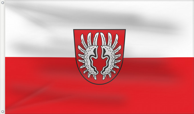 Flag, with two metal eyelets and reinforced hoist: Gomaringen (Schwäbische Alb)