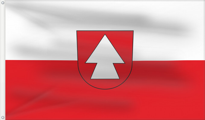 Flag, with two metal eyelets and reinforced hoist: Hirrlingen (Schwäbische Alb)