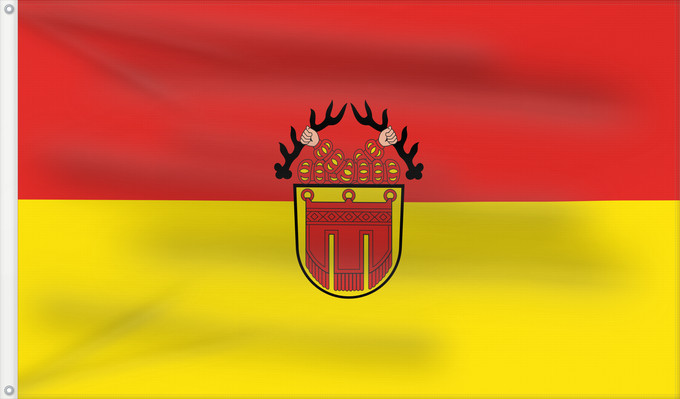 Flag, with two metal eyelets and reinforced hoist: Tübingen, Universitätsstadt (Schwäbische Alb)
