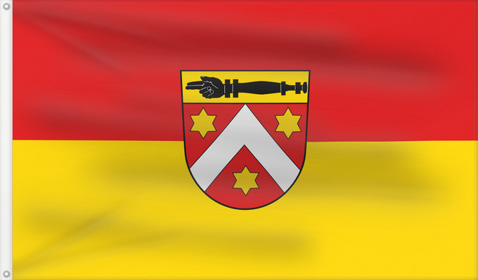 Flag, with two metal eyelets and reinforced hoist: Neustetten (Schwäbische Alb)