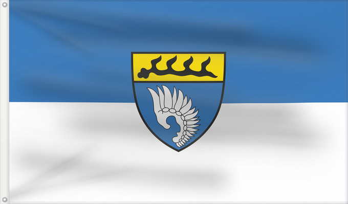 Bandera, con dos ojales metálicos y lado del asta reforzado: Bitz (Schwäbische Alb)