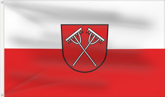 Flag, with two metal eyelets and reinforced hoist: Dormettingen (Schwäbische Alb)
