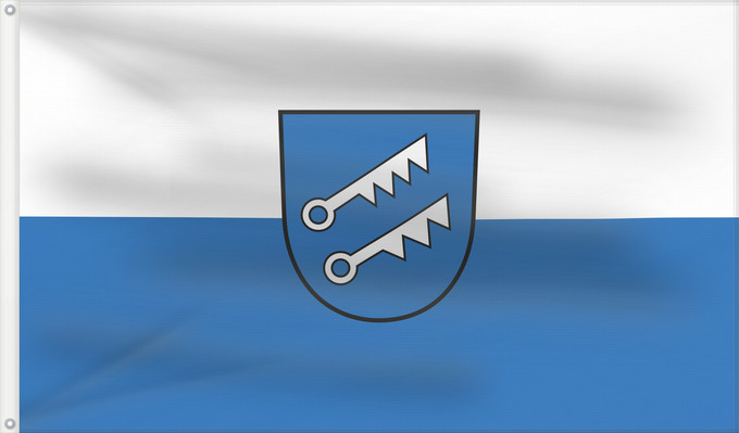 Flag, with two metal eyelets and reinforced hoist: Hausen am Tann (Schwäbische Alb)
