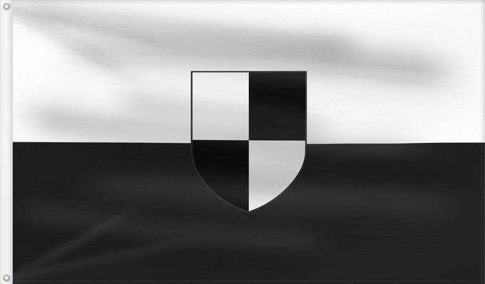 Flag, with two metal eyelets and reinforced hoist: Hechingen (Schwäbische Alb)