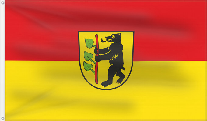 Flag, with two metal eyelets and reinforced hoist: Rangendingen (Schwäbische Alb)