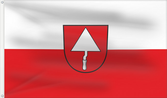 Flag, with two metal eyelets and reinforced hoist: Ratshausen (Schwäbische Alb)