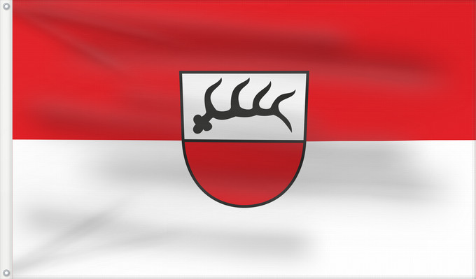 Flag, with two metal eyelets and reinforced hoist: Schömberg (Schwäbische Alb)