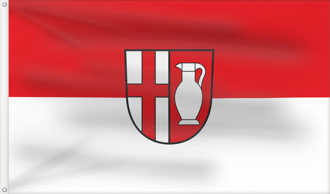 Flag, with two metal eyelets and reinforced hoist: Straßberg (Schwäbische Alb)