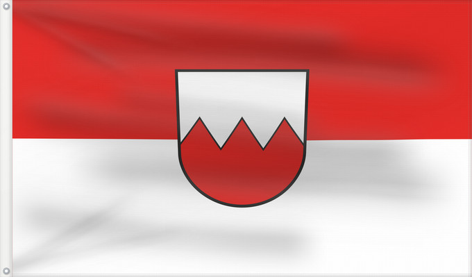 Flag, with two metal eyelets and reinforced hoist: Zimmern unter der Burg (Schwäbische Alb)