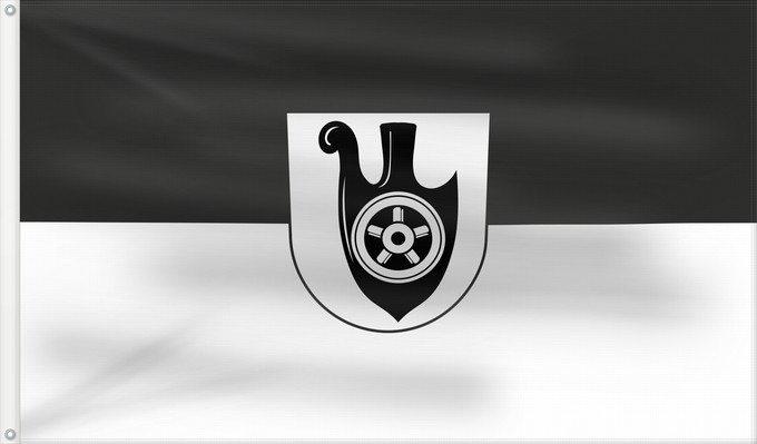 Flag, with two metal eyelets and reinforced hoist: Amstetten (Schwäbische Alb)