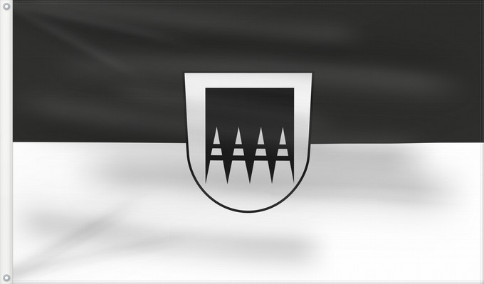 Flag, with two metal eyelets and reinforced hoist: Asselfingen (Schwäbische Alb)