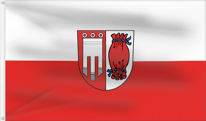 Flag, with two metal eyelets and reinforced hoist: Börslingen (Schwäbische Alb)