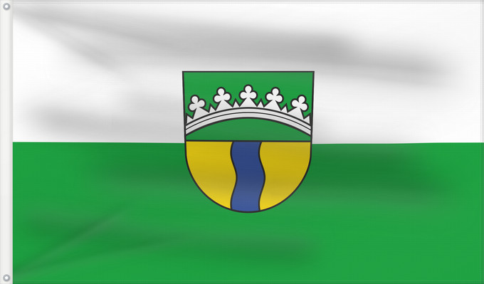 Bandera, con dos ojales metálicos y lado del asta reforzado: Breitingen (Schwäbische Alb)
