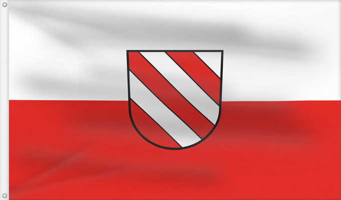 Flag, with two metal eyelets and reinforced hoist: Ehingen (Donau) (Schwäbische Alb)
