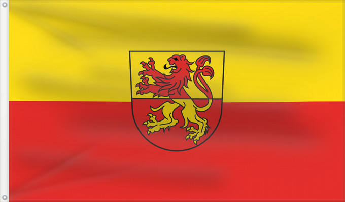 Flag, with two metal eyelets and reinforced hoist: Erbach (Schwäbische Alb)