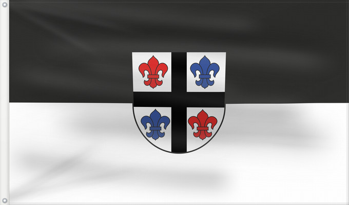 Flag, with two metal eyelets and reinforced hoist: Illerrieden (Schwäbische Alb)
