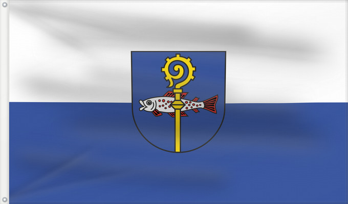 Flag, with two metal eyelets and reinforced hoist: Lauterach (Schwäbische Alb)