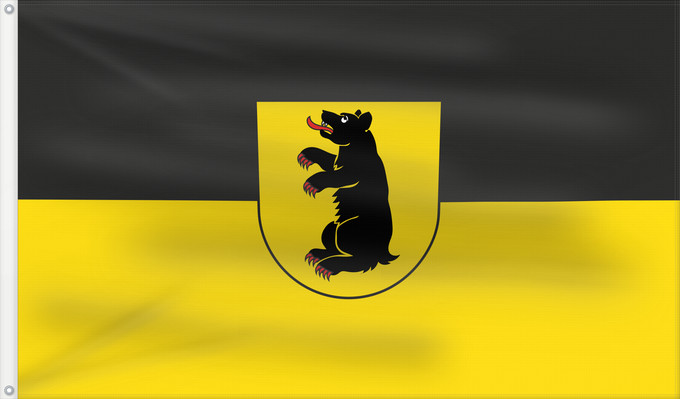 Flag, with two metal eyelets and reinforced hoist: Nellingen (Schwäbische Alb)