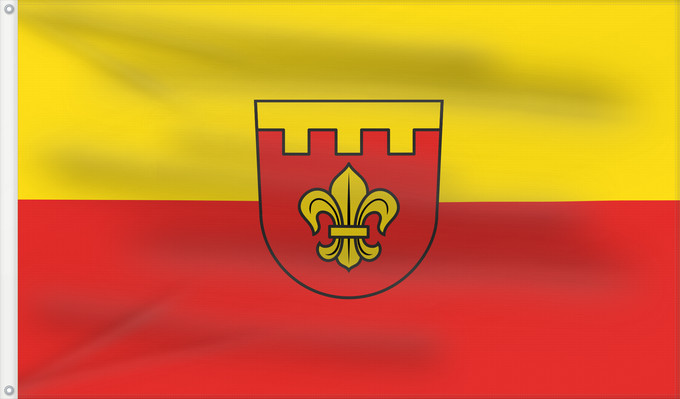 Flag, with two metal eyelets and reinforced hoist: Nerenstetten (Schwäbische Alb)
