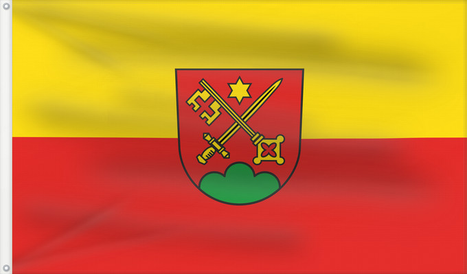 Flag, with two metal eyelets and reinforced hoist: Obermarchtal (Schwäbische Alb)