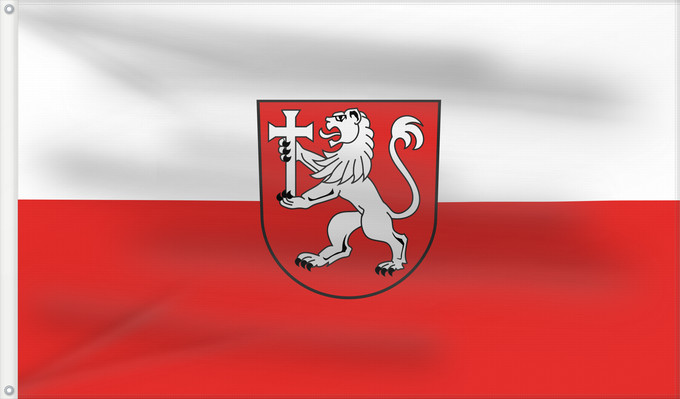 Flag, with two metal eyelets and reinforced hoist: Öllingen (Schwäbische Alb)