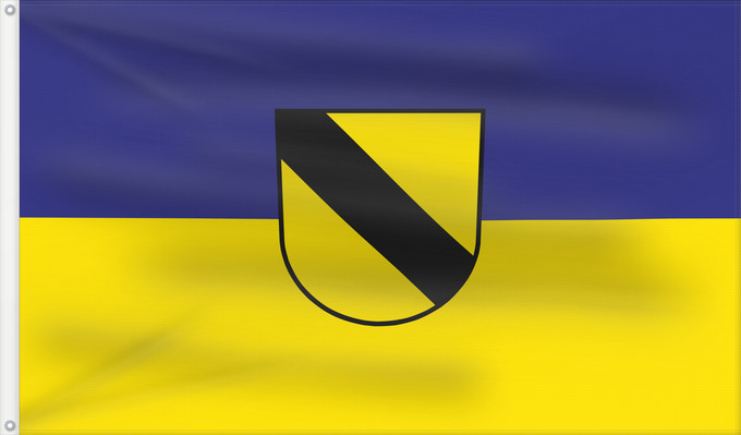 Flag, with two metal eyelets and reinforced hoist: Öpfingen (Schwäbische Alb)