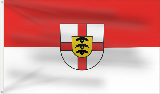 Flag, with two metal eyelets and reinforced hoist: Rechtenstein (Schwäbische Alb)