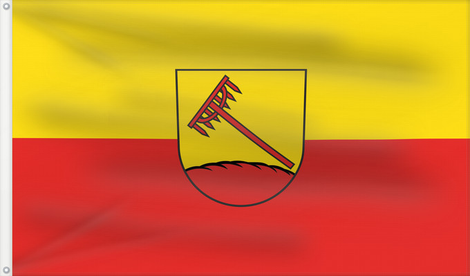 Bandera, con dos ojales metálicos y lado del asta reforzado: Rottenacker (Schwäbische Alb)