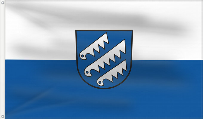 Flag, with two metal eyelets and reinforced hoist: Untermarchtal (Schwäbische Alb)