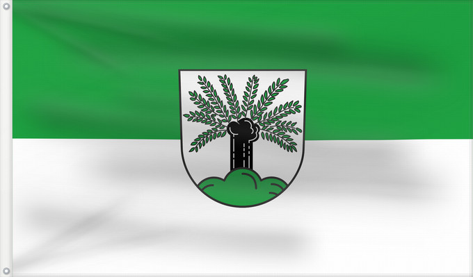 Bandera, con dos ojales metálicos y lado del asta reforzado: Weidenstetten (Schwäbische Alb)