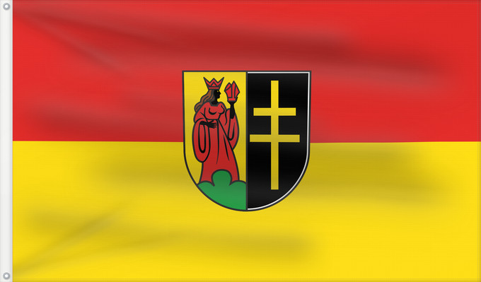 Flag, with two metal eyelets and reinforced hoist: Illerkirchberg (Schwäbische Alb)