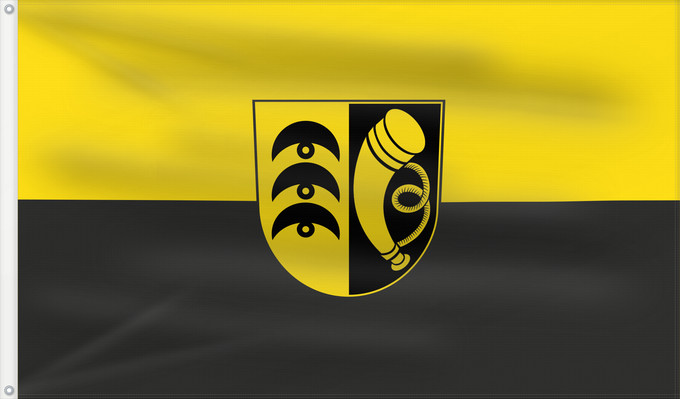 Flag, with two metal eyelets and reinforced hoist: Blaustein (Schwäbische Alb)