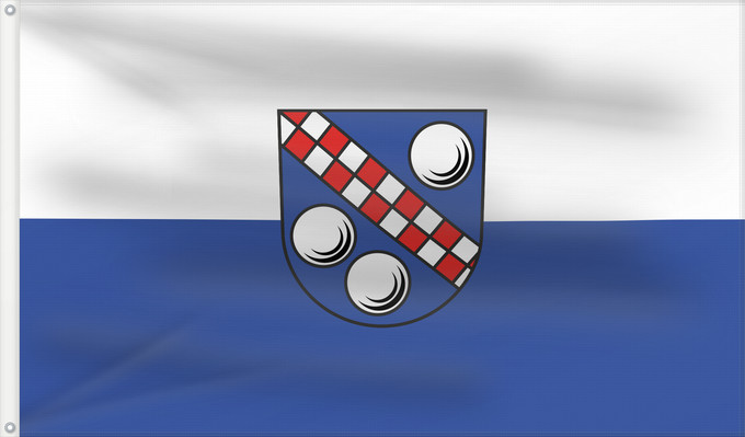 Bandera, con dos ojales metálicos y lado del asta reforzado: Achstetten (Württembergisches Allgäu Oberschwaben)