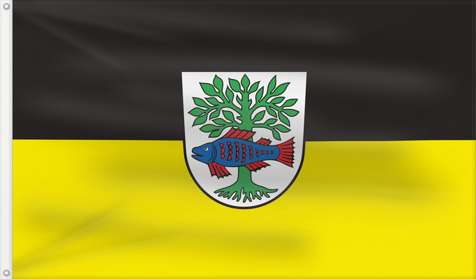Flag, with two metal eyelets and reinforced hoist: Bad Buchau (Württembergisches Allgäu Oberschwaben)