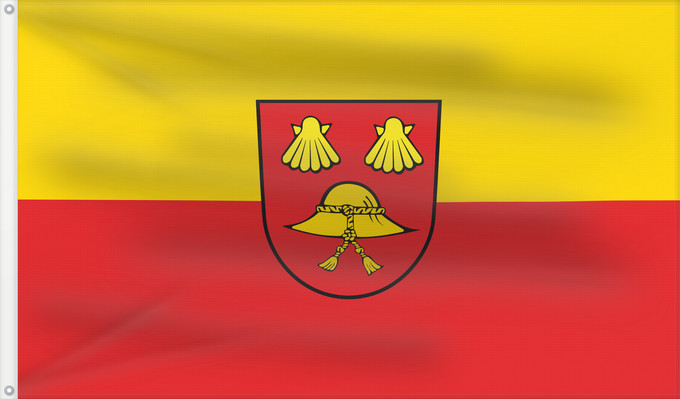 Flag, with two metal eyelets and reinforced hoist: Berkheim (Württembergisches Allgäu Oberschwaben)
