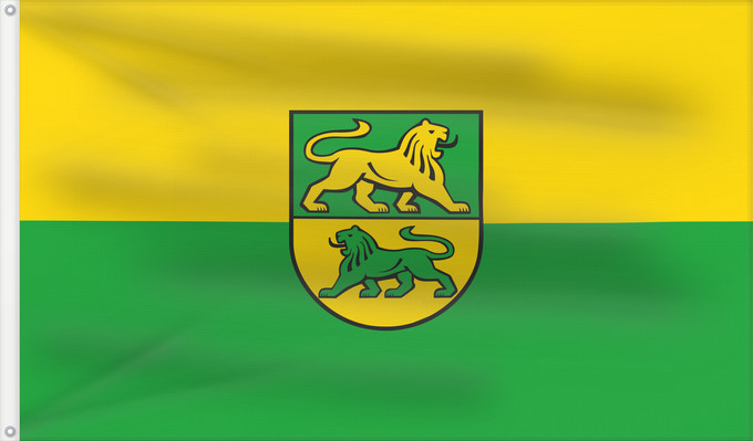 Flag, with two metal eyelets and reinforced hoist: Dürmentingen (Württembergisches Allgäu Oberschwaben)