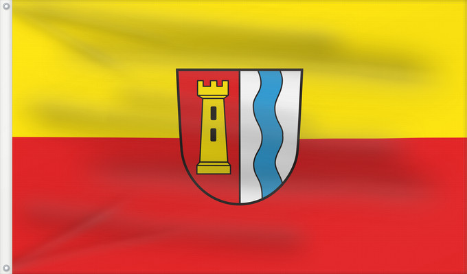 Drapeau, avec deux œillets métalliques et guindant renforcé : Dürnau (Württembergisches Allgäu Oberschwaben)