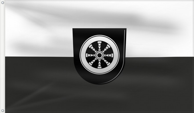 Flag, with two metal eyelets and reinforced hoist: Erolzheim (Württembergisches Allgäu Oberschwaben)