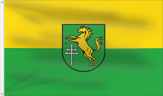 Flag, with two metal eyelets and reinforced hoist: Ingoldingen (Württembergisches Allgäu Oberschwaben)