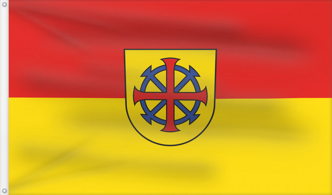 Bandera, con dos ojales metálicos y lado del asta reforzado: Kanzach (Württembergisches Allgäu Oberschwaben)